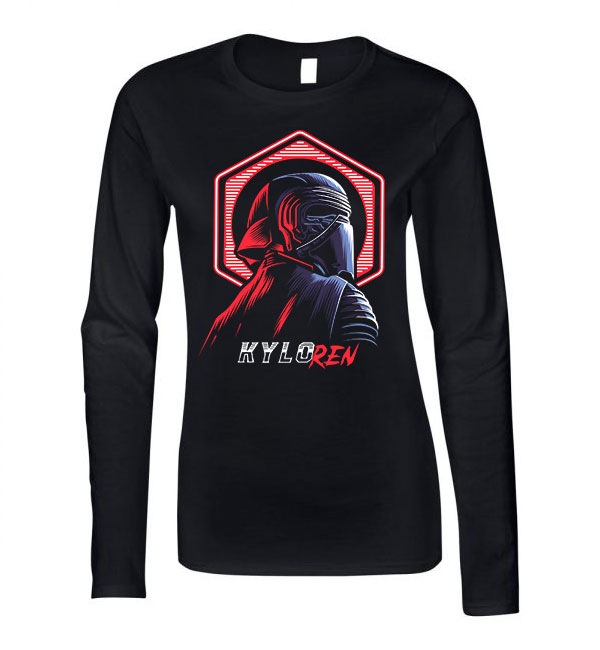 kylo ren star wars Fekete Női Hosszú Ujjú Póló