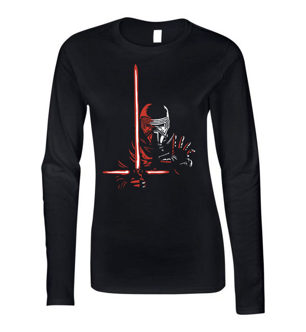 kylo ren star wars Fekete Női Hosszú Ujjú Póló