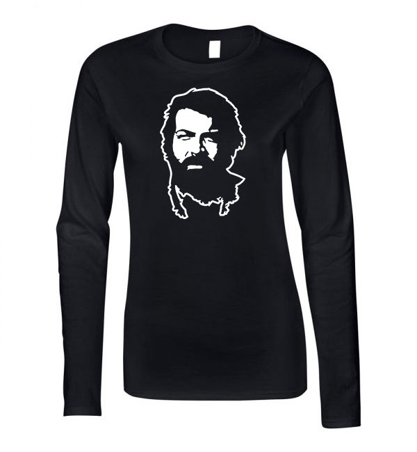 Bud Spencer Fekete Női Hosszú Ujjú Póló