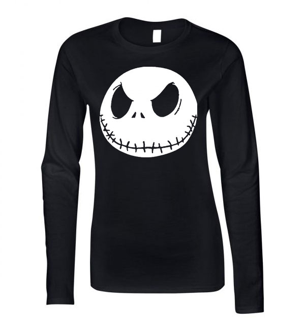 jack skellington Fekete Női Hosszú Ujjú Póló
