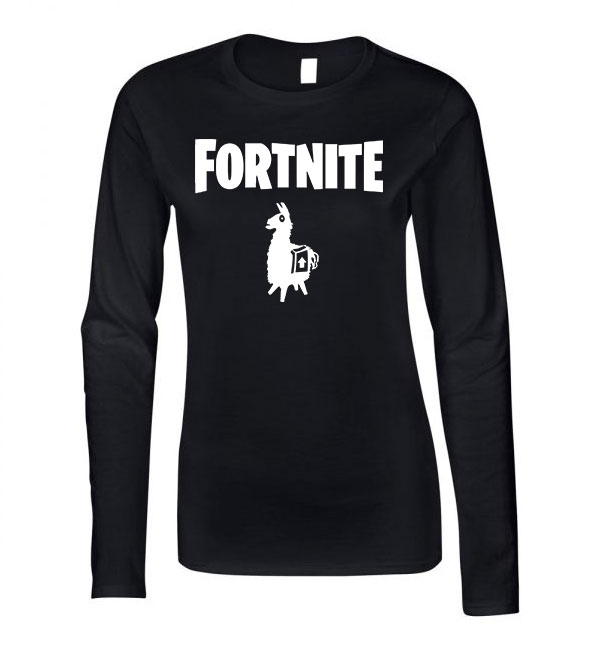 fortnite loot láma Fekete Női Hosszú Ujjú Póló