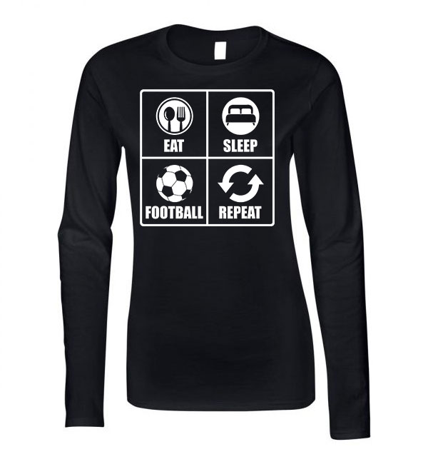 focis football foci Fekete Női Hosszú Ujjú Póló