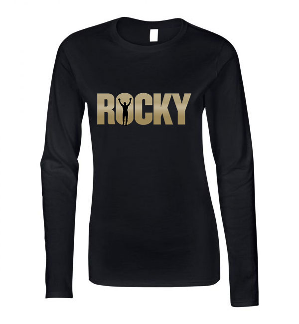 rocky Fekete Női Hosszú Ujjú Póló