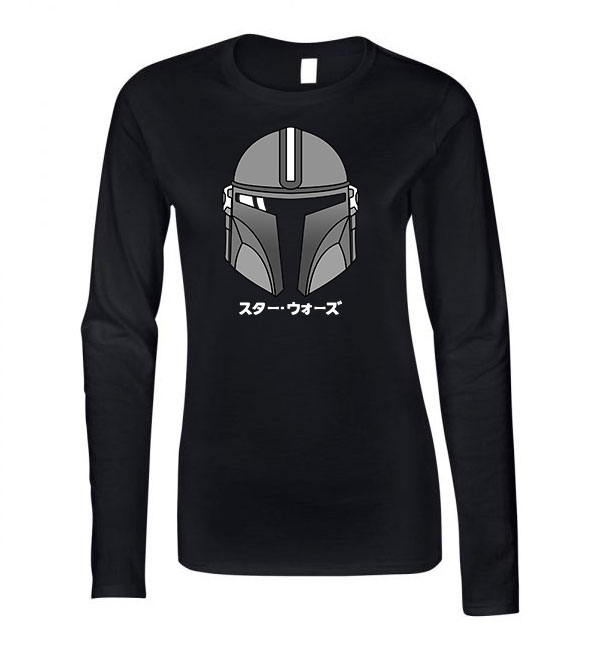 mandalorian baba yoda baby yoda Fekete Női Hosszú Ujjú Póló