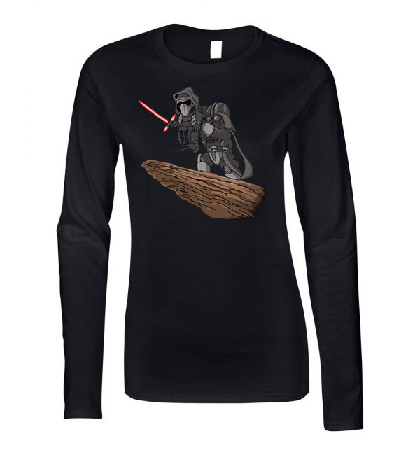 star wars kylo ren darth vader Fekete Női Hosszú Ujjú Póló
