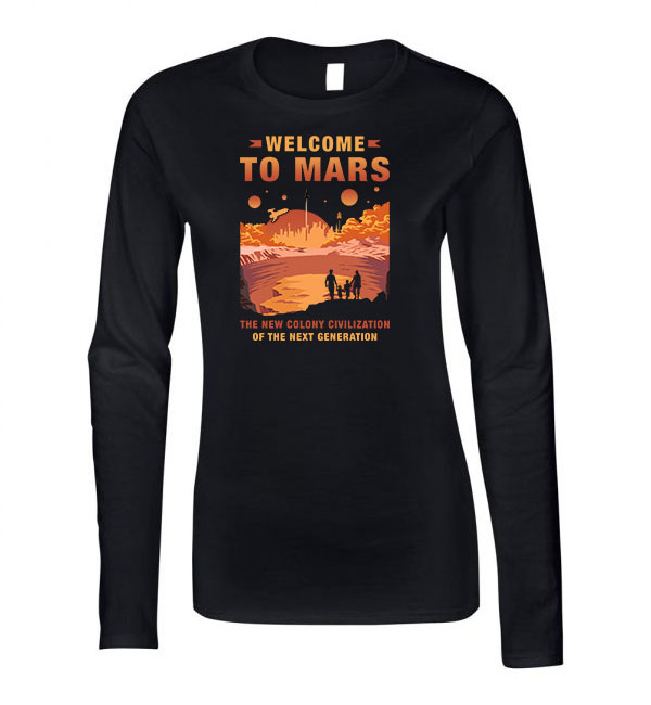 mars Fekete Női Hosszú Ujjú Póló