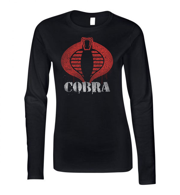 gi joe cobra Fekete Női Hosszú Ujjú Póló