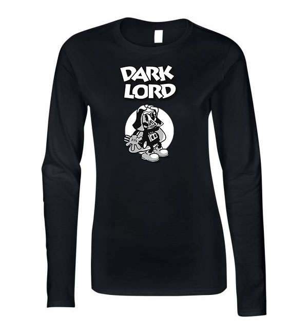 darth vader Fekete Női Hosszú Ujjú Póló