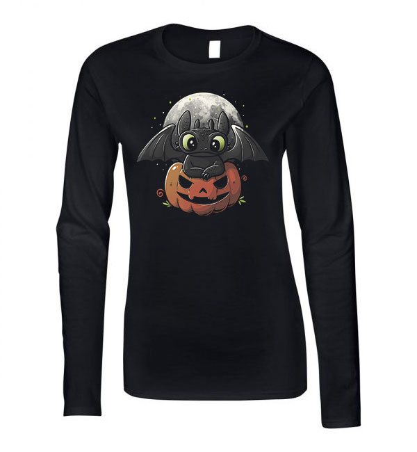 éjfúria halloween Fekete Női Hosszú Ujjú Póló