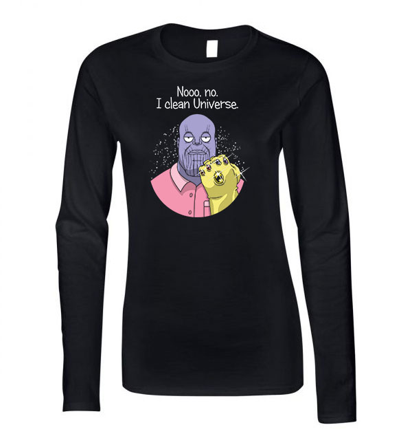 consuela thanos family guy Fekete Női Hosszú Ujjú Póló