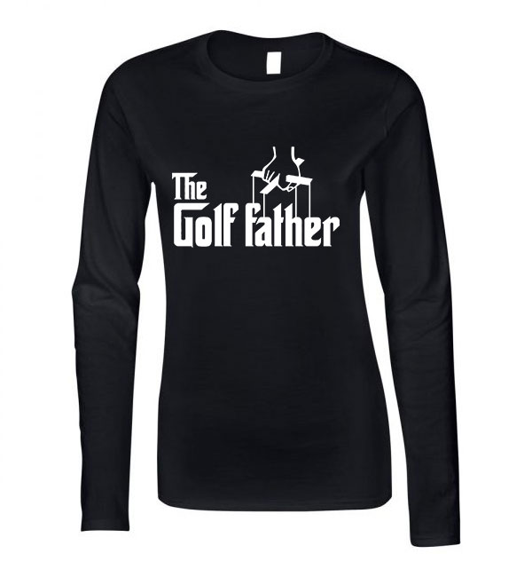 golf Fekete Női Hosszú Ujjú Póló
