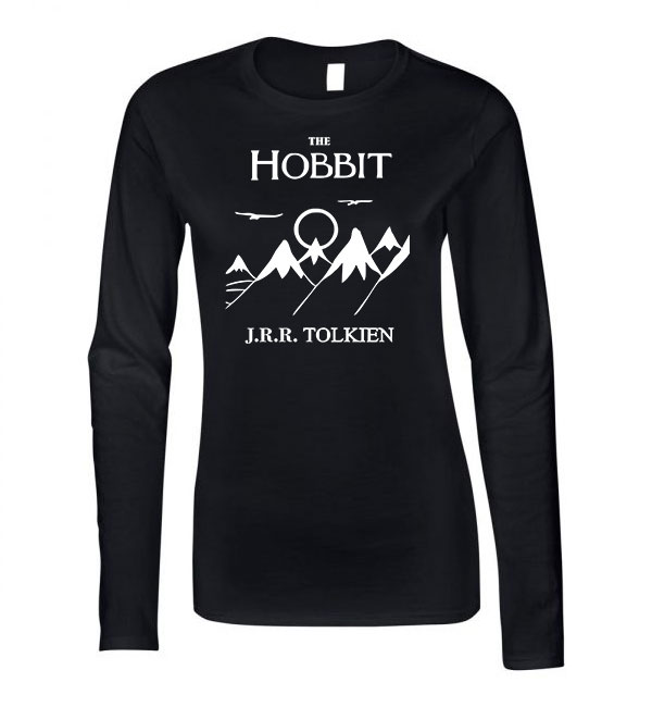 the hobbit jrr tolkien Fekete Női Hosszú Ujjú Póló