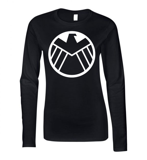 shield avengers Fekete Női Hosszú Ujjú Póló