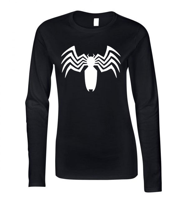 pókember spider man Fekete Női Hosszú Ujjú Póló