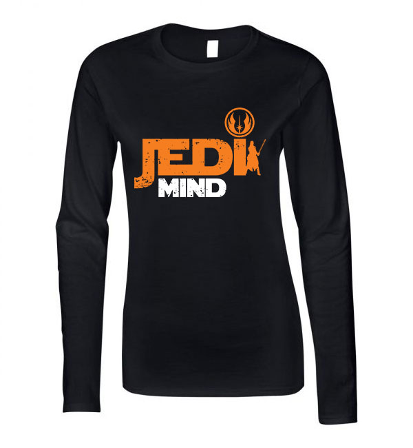 star wars jedi Fekete Női Hosszú Ujjú Póló