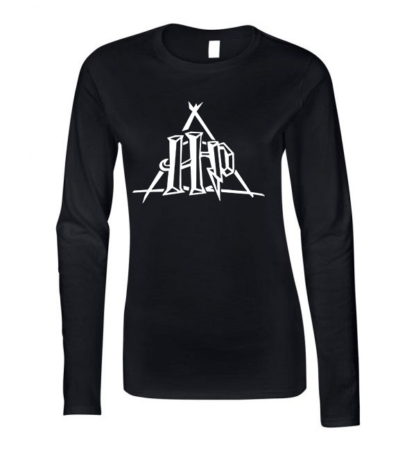 harry potter halál ereklyéi Fekete Női Hosszú Ujjú Póló