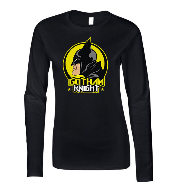 batman Fekete Női Hosszú Ujjú Póló