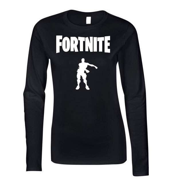 fortnite floss like a boss emote Fekete Női Hosszú Ujjú Póló