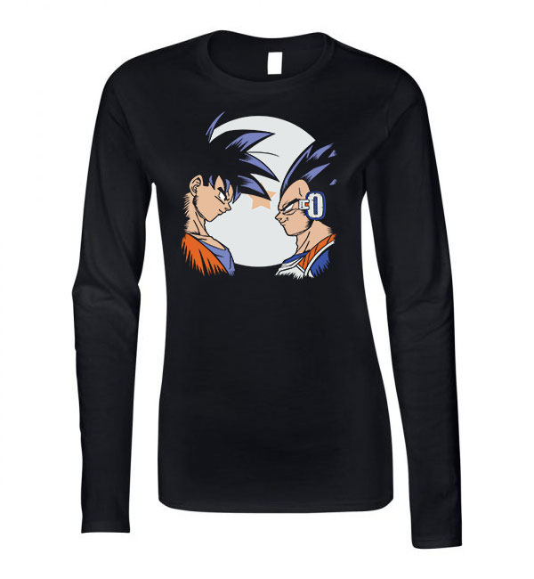 son goku dragon ball Fekete Női Hosszú Ujjú Póló