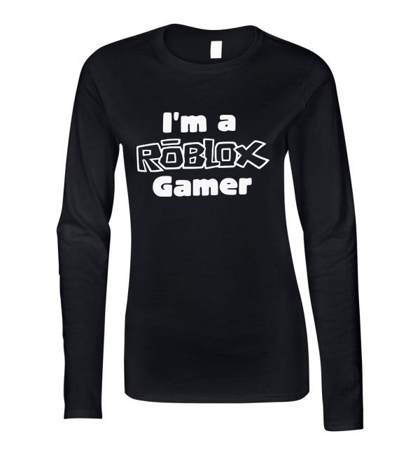 roblox Fekete Női Hosszú Ujjú Póló