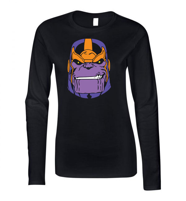 thanos Fekete Női Hosszú Ujjú Póló