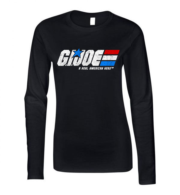 gi joe Fekete Női Hosszú Ujjú Póló