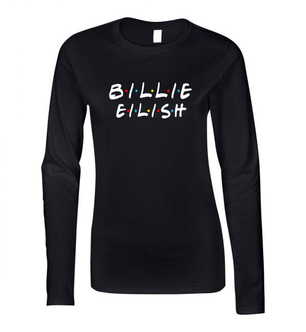 billie eilish Fekete Női Hosszú Ujjú Póló