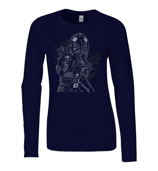 star wars storm trooper Sötétkék Női Hosszú Ujjú Póló