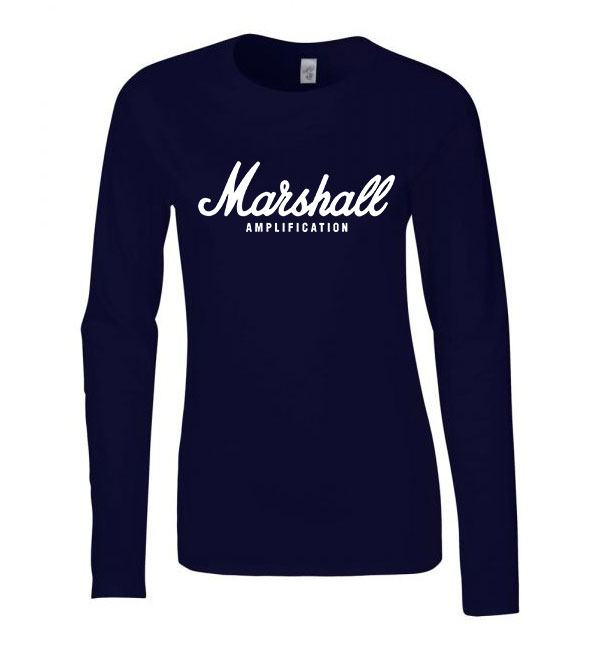 marshall amplification Sötétkék Női Hosszú Ujjú Póló