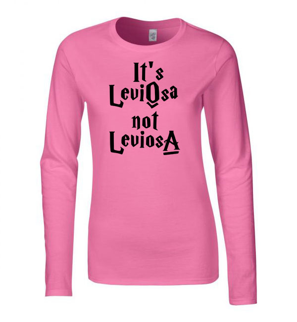 its leviosa not leviosa wingardium leviosa Rózsaszín Női Hosszú Ujjú Póló