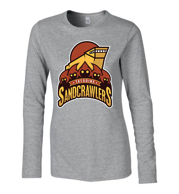 star wars sandcrawlers scavengers Sportszürke Női Hosszú Ujjú Póló