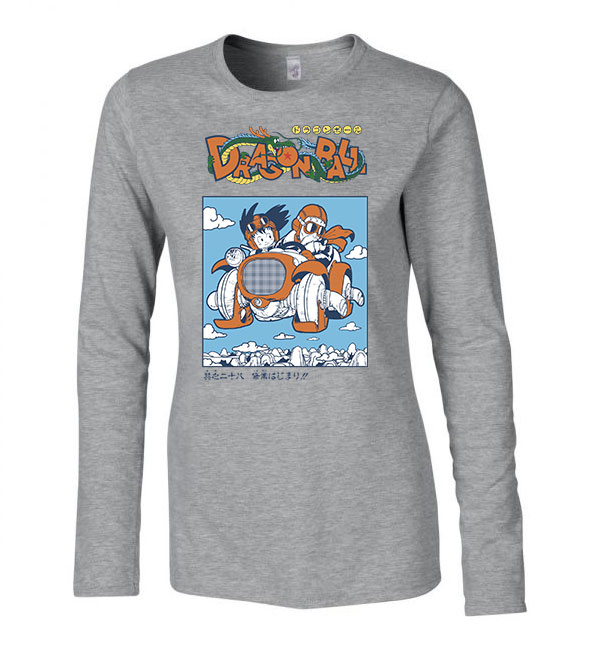 dragon ball Sportszürke Női Hosszú Ujjú Póló