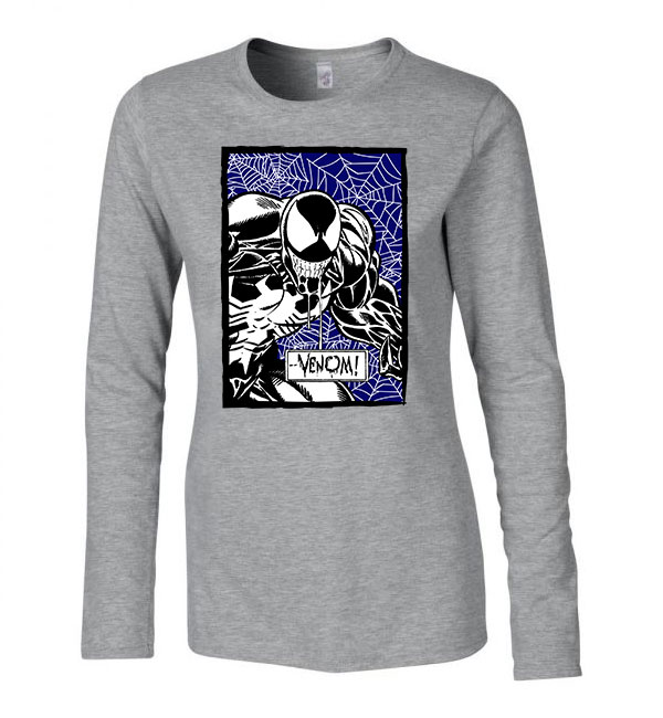 venom Sportszürke Női Hosszú Ujjú Póló