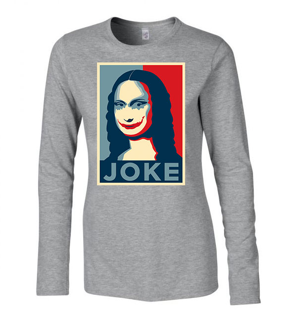 joker joke Sportszürke Női Hosszú Ujjú Póló