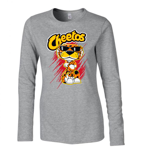 Cheetos chips Sportszürke Női Hosszú Ujjú Póló