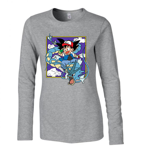 dragon ball gyarados son goku Sportszürke Női Hosszú Ujjú Póló
