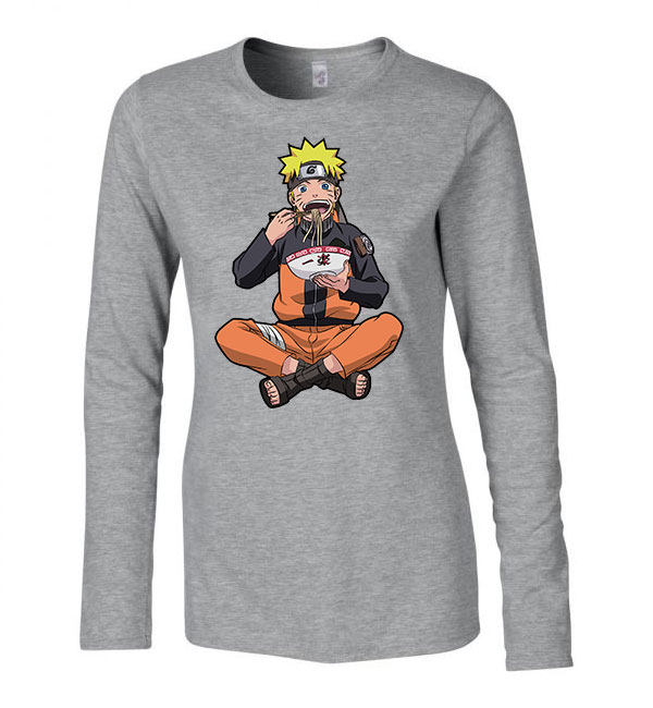 naruto Sportszürke Női Hosszú Ujjú Póló