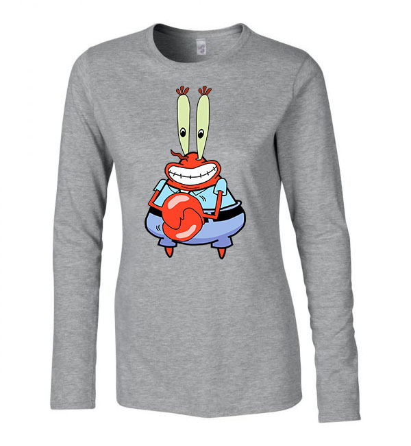 rák úr spongya bob Sportszürke Női Hosszú Ujjú Póló