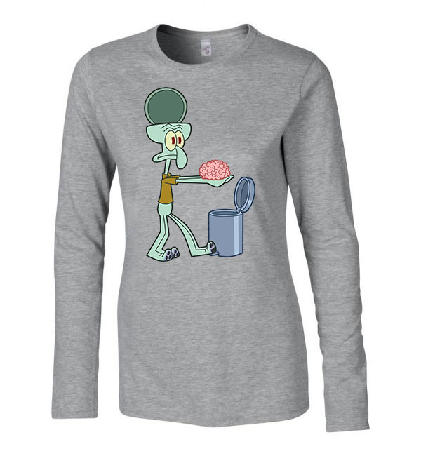 spongya bob tunyacsáp Sportszürke Női Hosszú Ujjú Póló