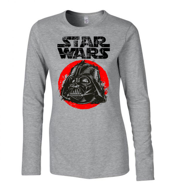 star wars darth vader Sportszürke Női Hosszú Ujjú Póló