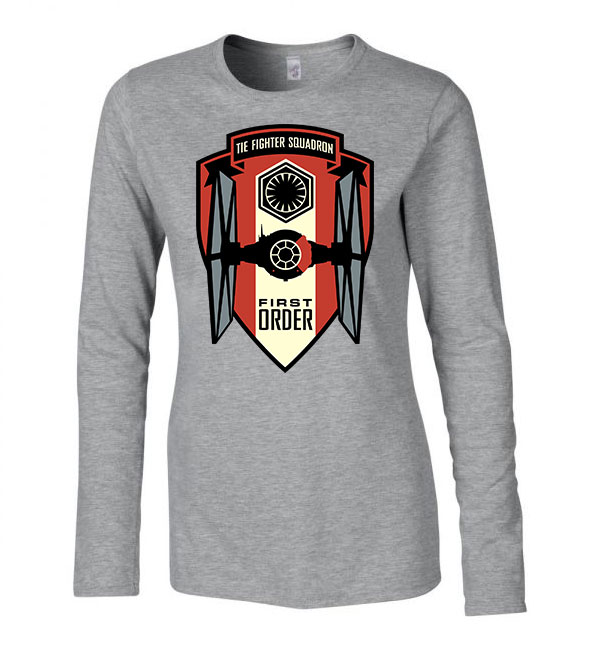 star wars first order Sportszürke Női Hosszú Ujjú Póló
