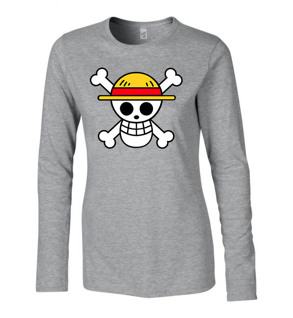 one piece Sportszürke Női Hosszú Ujjú Póló
