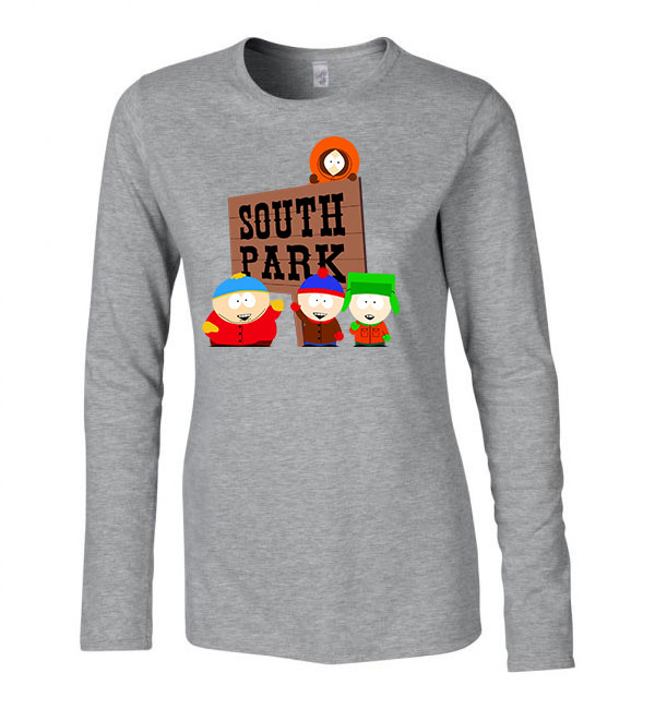 south park cartman kyle kenny stan Sportszürke Női Hosszú Ujjú Póló