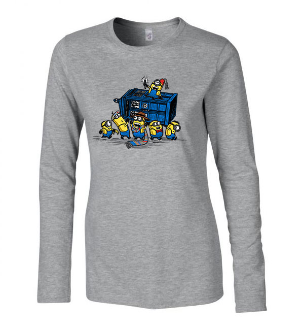 minionok minyonok Sportszürke Női Hosszú Ujjú Póló
