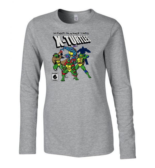 tini ninja teknőcök tmnt Sportszürke Női Hosszú Ujjú Póló