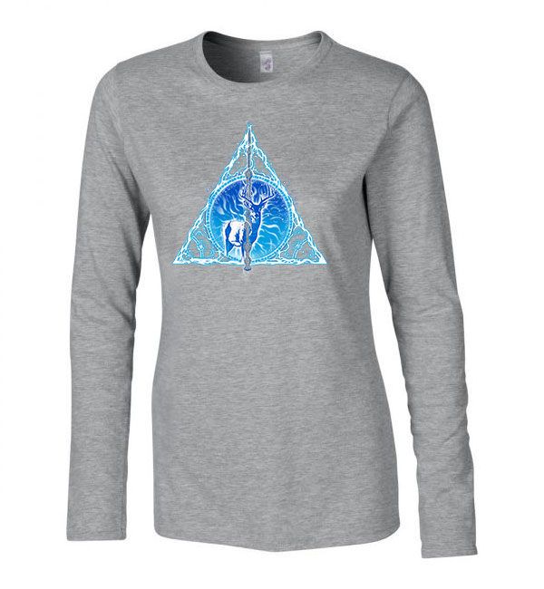 Harry potter expecto patronum Sportszürke Női Hosszú Ujjú Póló