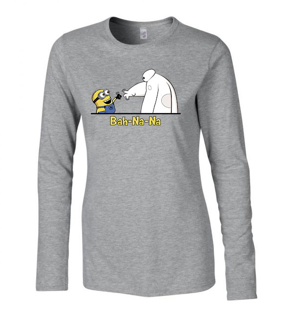 banana minion minyon minyonok baymax Sportszürke Női Hosszú Ujjú Póló