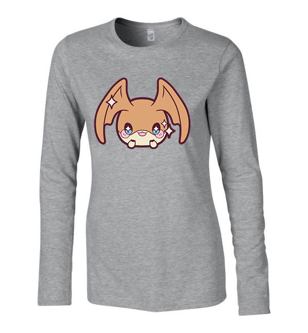 patamon digimon Sportszürke Női Hosszú Ujjú Póló