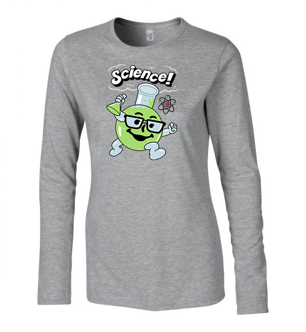 tudomány kool aid tudós science Sportszürke Női Hosszú Ujjú Póló