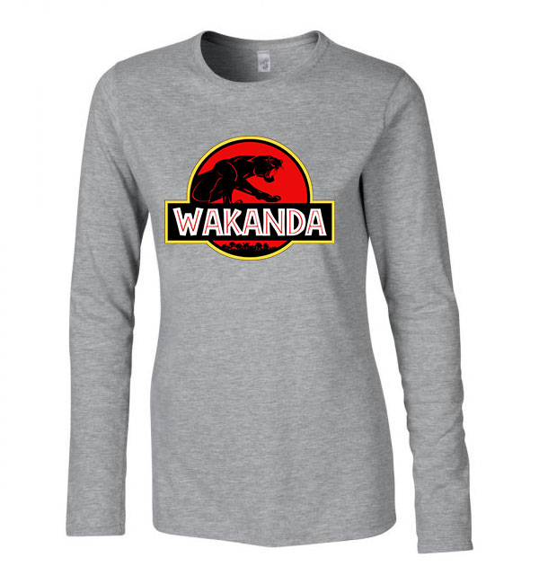 wakanda fekete párduc Sportszürke Női Hosszú Ujjú Póló